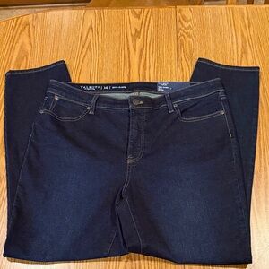 Talbots Flawless Slim leg Ankle length Dark Blue Denim Jeans - Lusia Wash